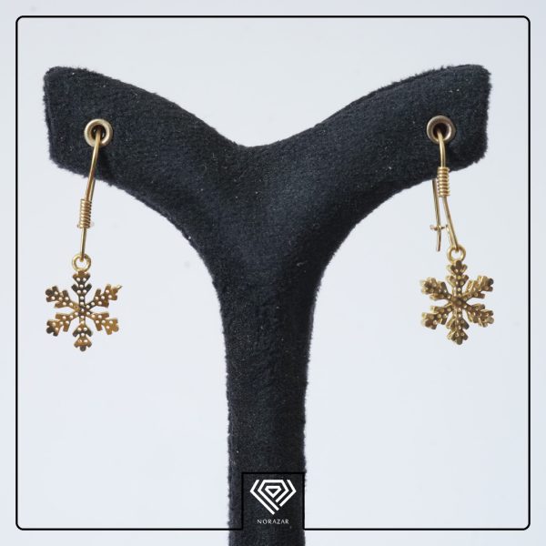 گوشواره طلا 18 عیار زنانه فیوژن