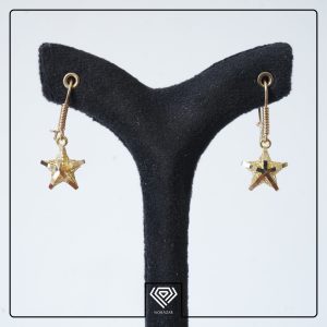گوشواره طلا 18 عیار زنانه فیوژن