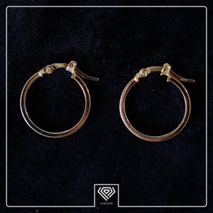 گوشواره طلا 18عیار زنانه حلقه‌ای