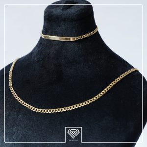 گردنبند طلا 18عیار زنانه مدل کارتیه