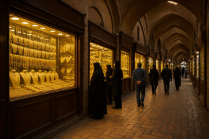 راهنمای کامل خرید طلا در قم | بهترین طلافروشیها و نکات مهم 1404 خرید طلا در خیابان صفائیه قم از طلافروشیهای مدرن