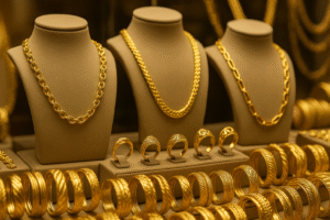 راهنمای کامل خرید طلا در قم | بهترین طلافروشیها و نکات مهم 1404 خرید طلا در خیابان صفائیه قم از طلافروشیهای مدرن