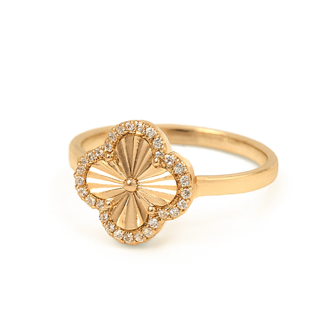 انگشتر طلا طرح ونکلیف 18 عیار | خرید انگشتر طلا خاص نورازر انگشتر ونکلیف